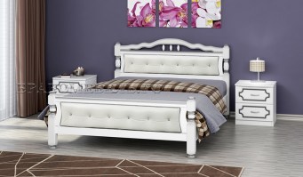 Кровать Карина 11 белый жемчуг